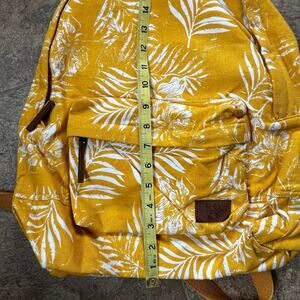 ROXY,  yellow floral, backpack, cotton canvas